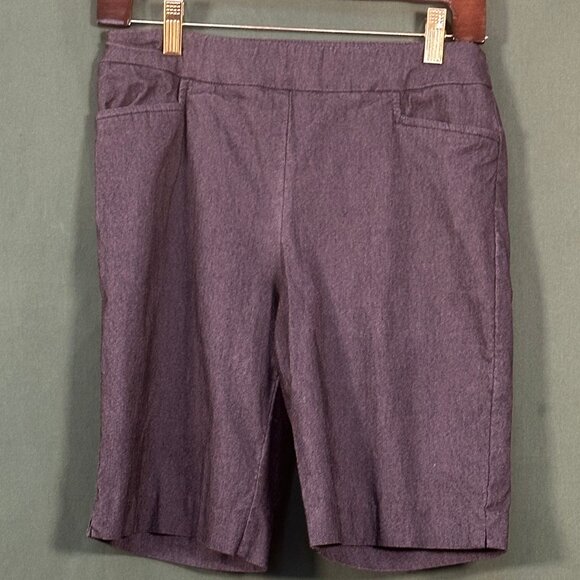 Shorts - navy blue stretch - Picture 1 of 3